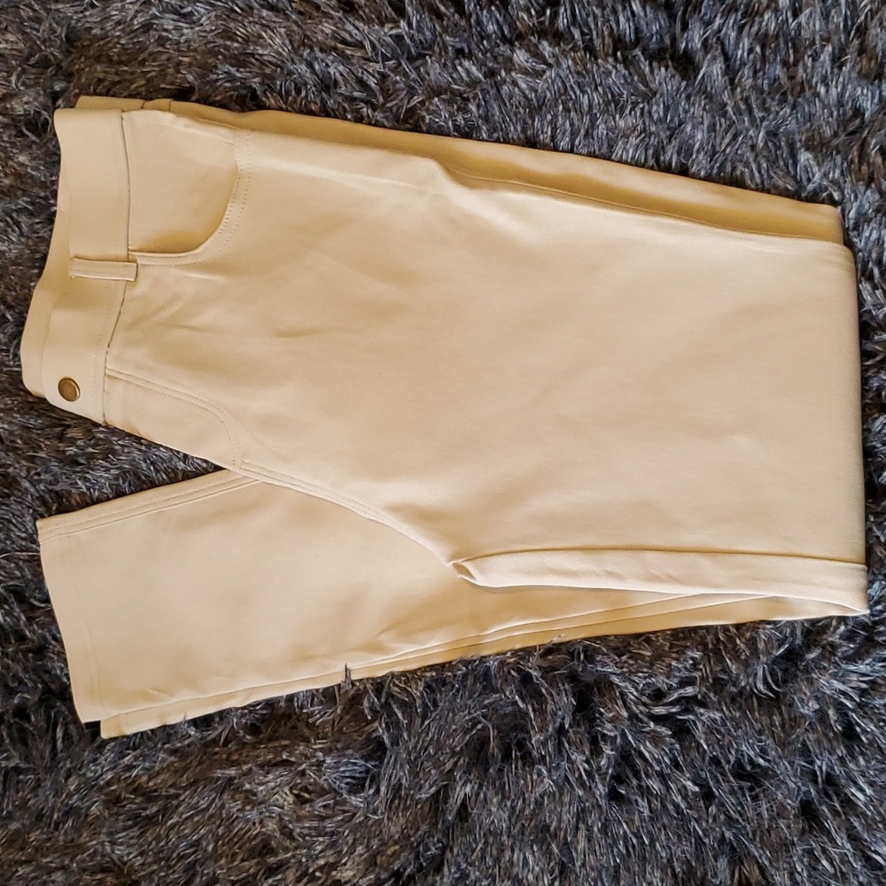 High rise khaki pants